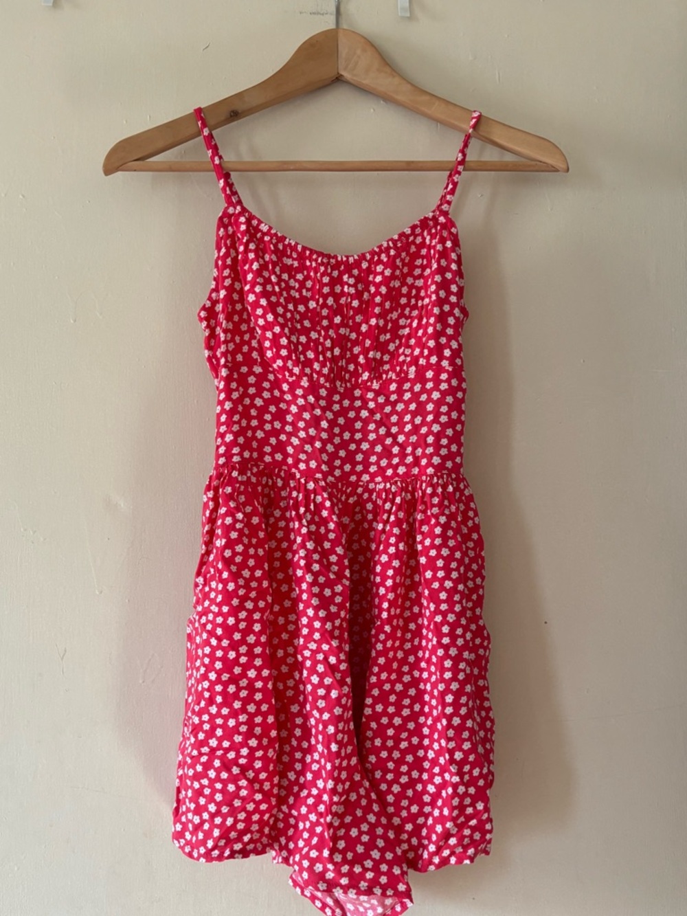 Hollister Red Floral Mini Dress